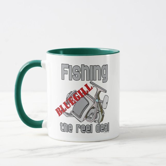 Fischfang Blütenfang Ernsthafte Fischerei Tasse (Links)