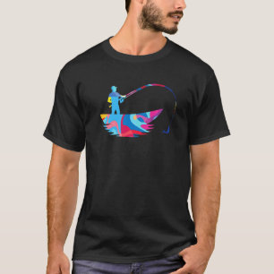 Fischfang Bunter Fisch Grafik T-Shirt