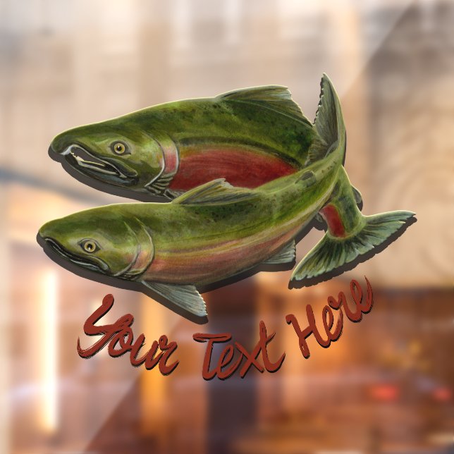 Fischfang Decal Custom Lmon Fish Art Fensterheber Fensteraufkleber (Blatt 2)