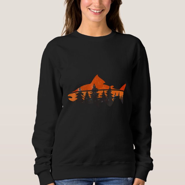 Fischfang Fischerei Fischer Sweatshirt (Vorderseite)