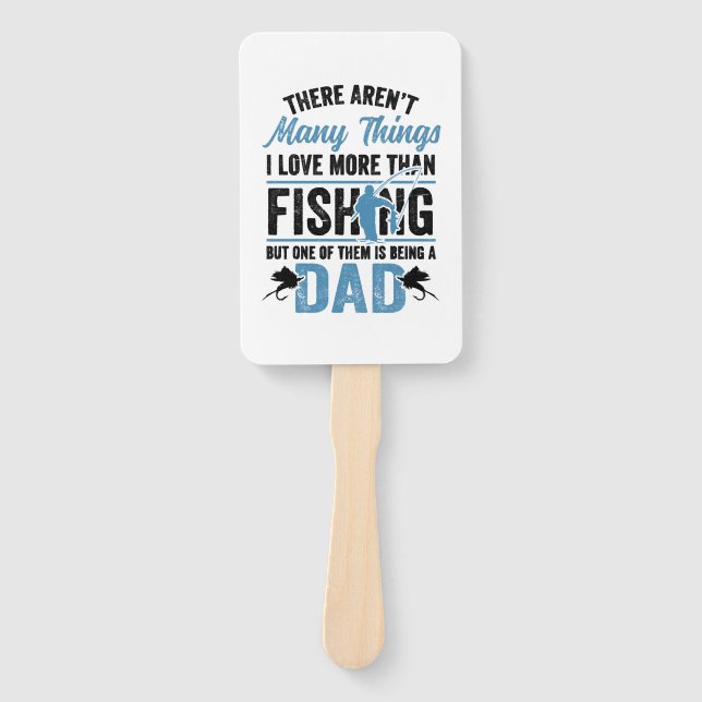 Fischfang Fischerei Vater Fächer (Vorderseite)