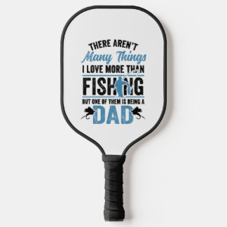 Fischfang Fischerei Vater Pickleball Schläger