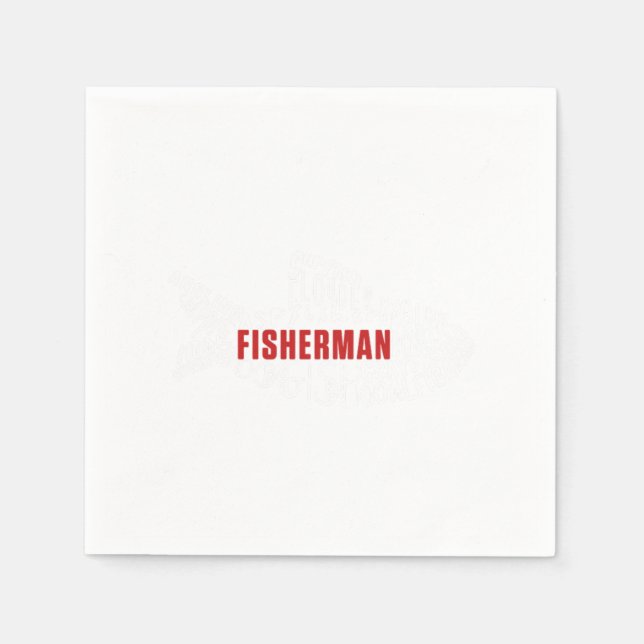 Fischfang Fischfang Fischfang Angeln Fischgeschenk Serviette (Vorderseite)