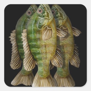 Fischfang Fischfang Quadratischer Aufkleber