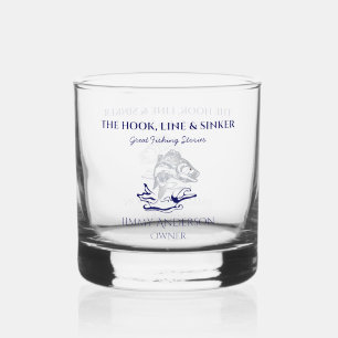 Fischfang Fischfang Trinkbehälter Rocks Whiskyglas