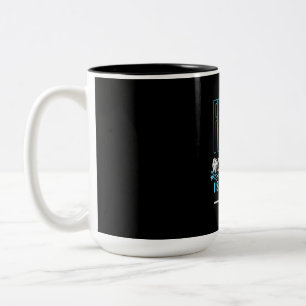 Fischfang ist eine preiswertere Therapie Zweifarbige Tasse