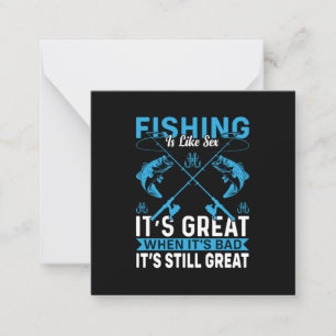 Fischfang ist großartig mitteilungskarte