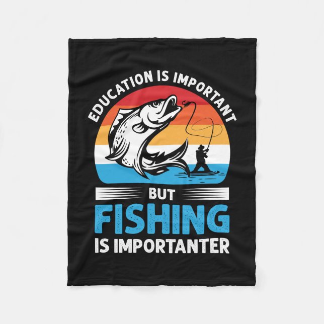 Fischfang ist wichtig fleecedecke (Vorderseite)