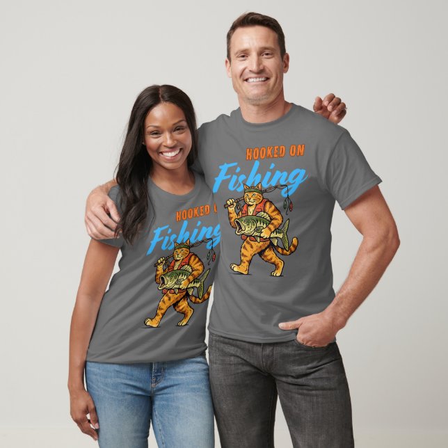 Fischfang mit meiner Katze T-Shirt (Unisex)