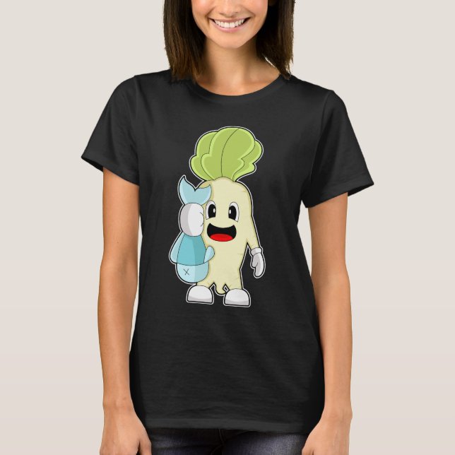 Fischfang mit Radish T-Shirt (Vorderseite)