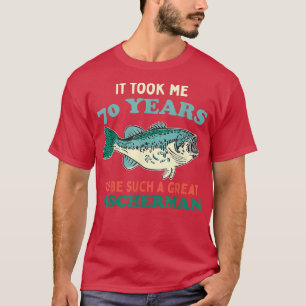 Fischfang Party Angelfisch Angelfisch 70. Geburtst T-Shirt