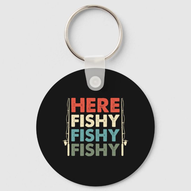 Fischfang Schlüsselanhänger (Vorderseite)