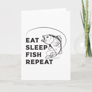 Fischfang Wiederholung von Fangrenngeschenken Idee Karte