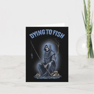 Fischfang zum Fischen von Sensenmann Horror Hallow Karte