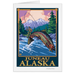 Fischfangszene - Juneau, Alaska
