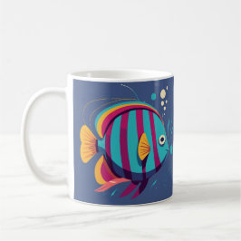 Fischfarbe Kaffeetasse