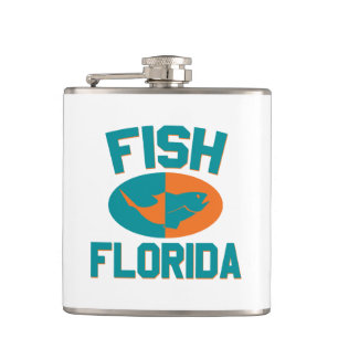 Fischfarben in Florida Flachmann