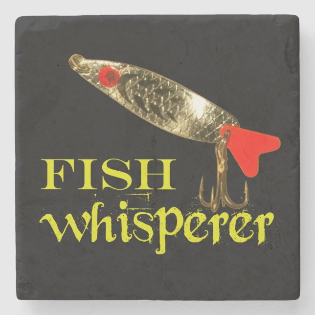 Fischflüster Steinuntersetzer (Vorderseite)