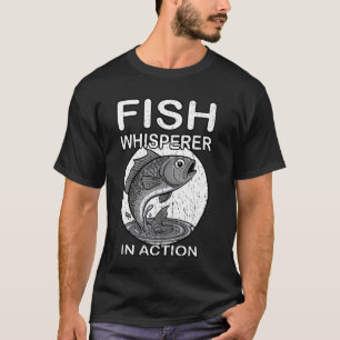 FISCHFÜSTERER IN AKTION Angel Liebhaber Fischhalte T-Shirt