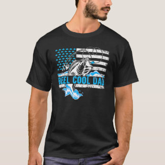 Fischfutter für Vatertagsrollen Cooler Vater T-Shirt