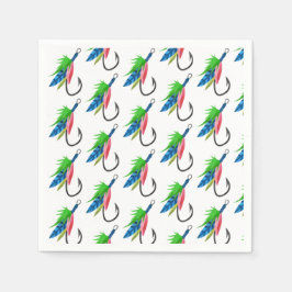 Fischgeburtsmuster Serviette