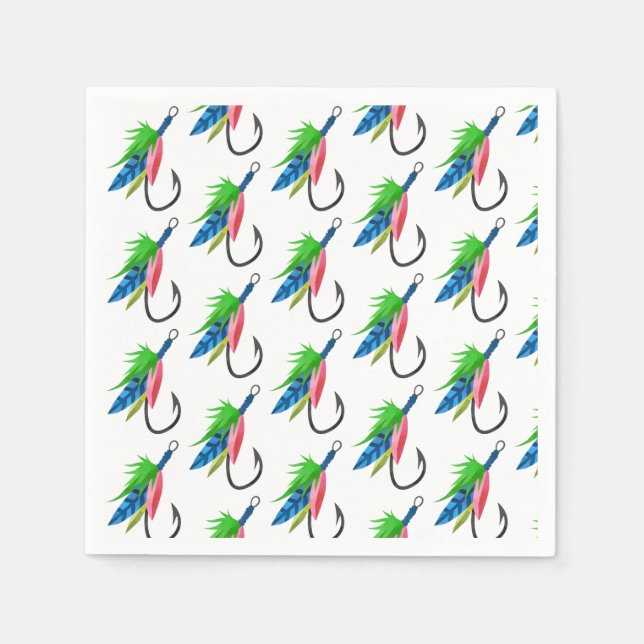 Fischgeburtsmuster Serviette (Vorderseite)