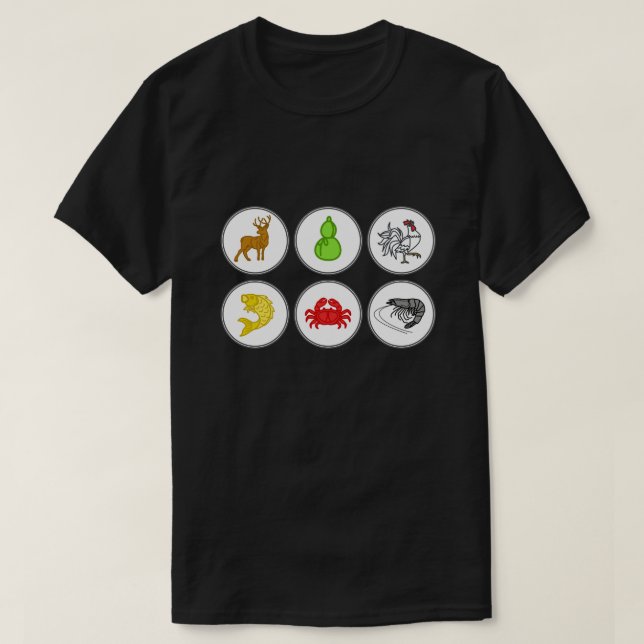 Fischgepflegtes Krabben Vietnamesisches Shirt (Design vorne)