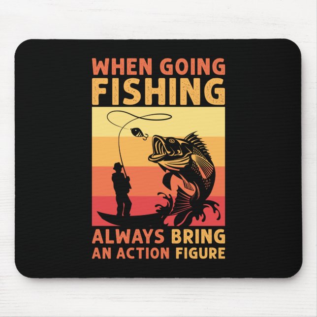 Fischgeschenk beim Angeln Mousepad (Vorne)