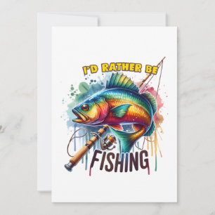 Fischgeschenk, das ich lieber fischen würde feiertagskarte