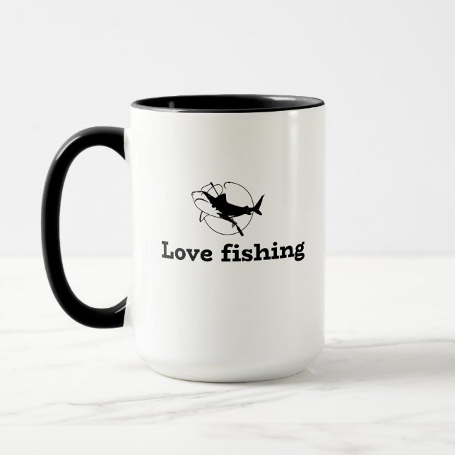 Fischgeschenk, Fisch, Fischfang  Tasse (Links)