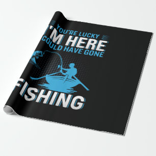 Fischgeschenk hätte ich gehabt zu fischen geschenkpapier