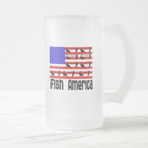 Fischgeschenke Amerika Mattglas Bierglas