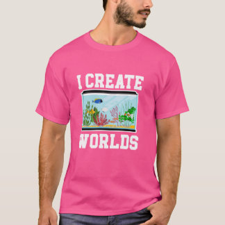 Fischhalter Aquascaper Aquarist Aquascaper T-Shirt