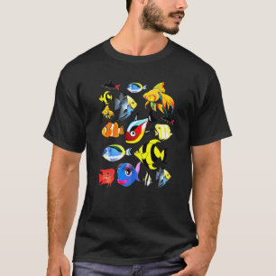 Fischhalter Fischbecken Tropisches Aquarium Fisch T-Shirt