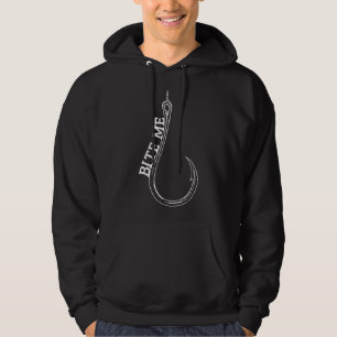 Fischhecht Bite Me Bass Catfish Pike Fisherman F Hoodie