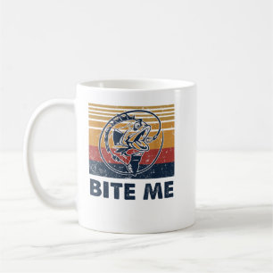 Fischhecht Bite Me Bass Catfish Pike Fisherman F Kaffeetasse