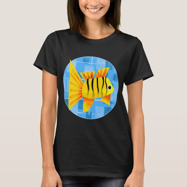 Fischkatze #4 T-Shirt (Vorderseite)