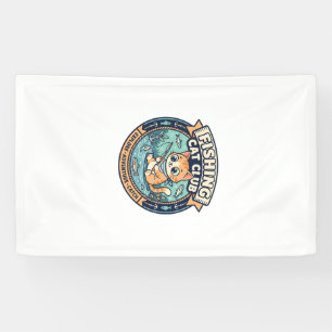 Fischkatze Süße Katze T-Shirt Design - Fischkatze  Banner