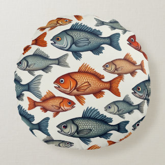 Fischkissen Rundes Kissen