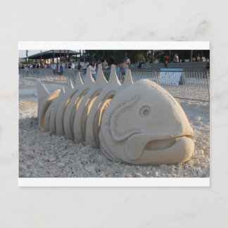 Fischknochen Postkarte