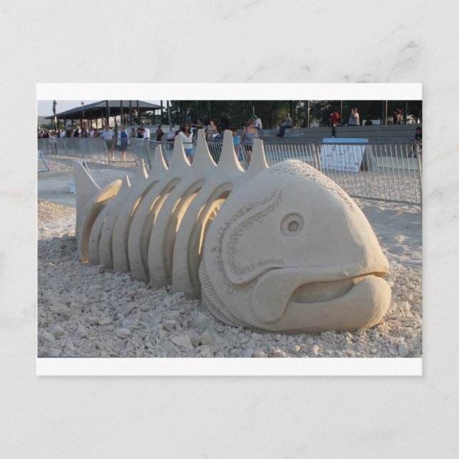 Fischknochen Postkarte (Vorderseite)