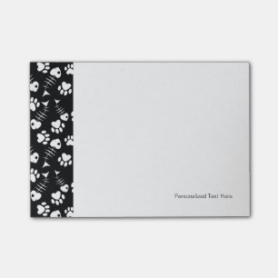 Fischknochenkatze Post-it Klebezettel