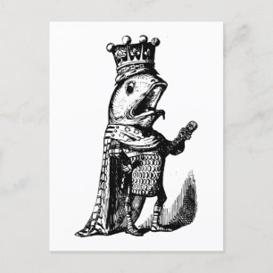 Fischkönig postkarte