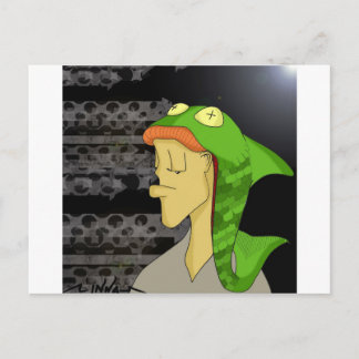 Fischkopf Postkarte