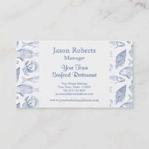 Fischkrebs und Seashells Coastal Resort Visitenkarte
