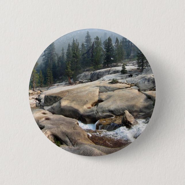Fischkreuz Wasserfälle im Cascade Valley - Sierra Button (Vorderseite)