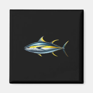 Fischliebhaber Fisch Grafikdesign Gelbflossen-Thun Magnet