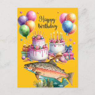 Fischliebhaber Hochseefischen Postkarte