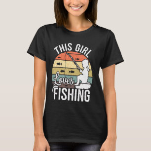 Fischliebhaber-Mädchendesign für Frauen, Teenager  T-Shirt