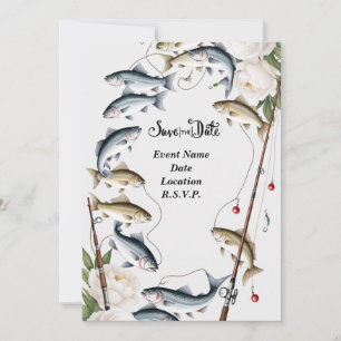 Fischliebhaber Save the Date Hochzeit Einladung
